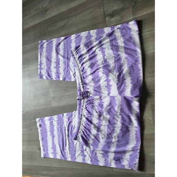 Avenue Purple Love Is My Superpower Pajama Set Size 30/32 Tie-Dye Pants - Picture 4 of 6
